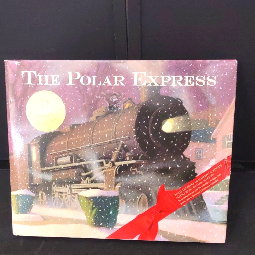 NEW WITH DAMAGE THE POLAR EXPRESS BOOK STILL HAS ORNAMENT PLEASE SEE ALL PHOTOS